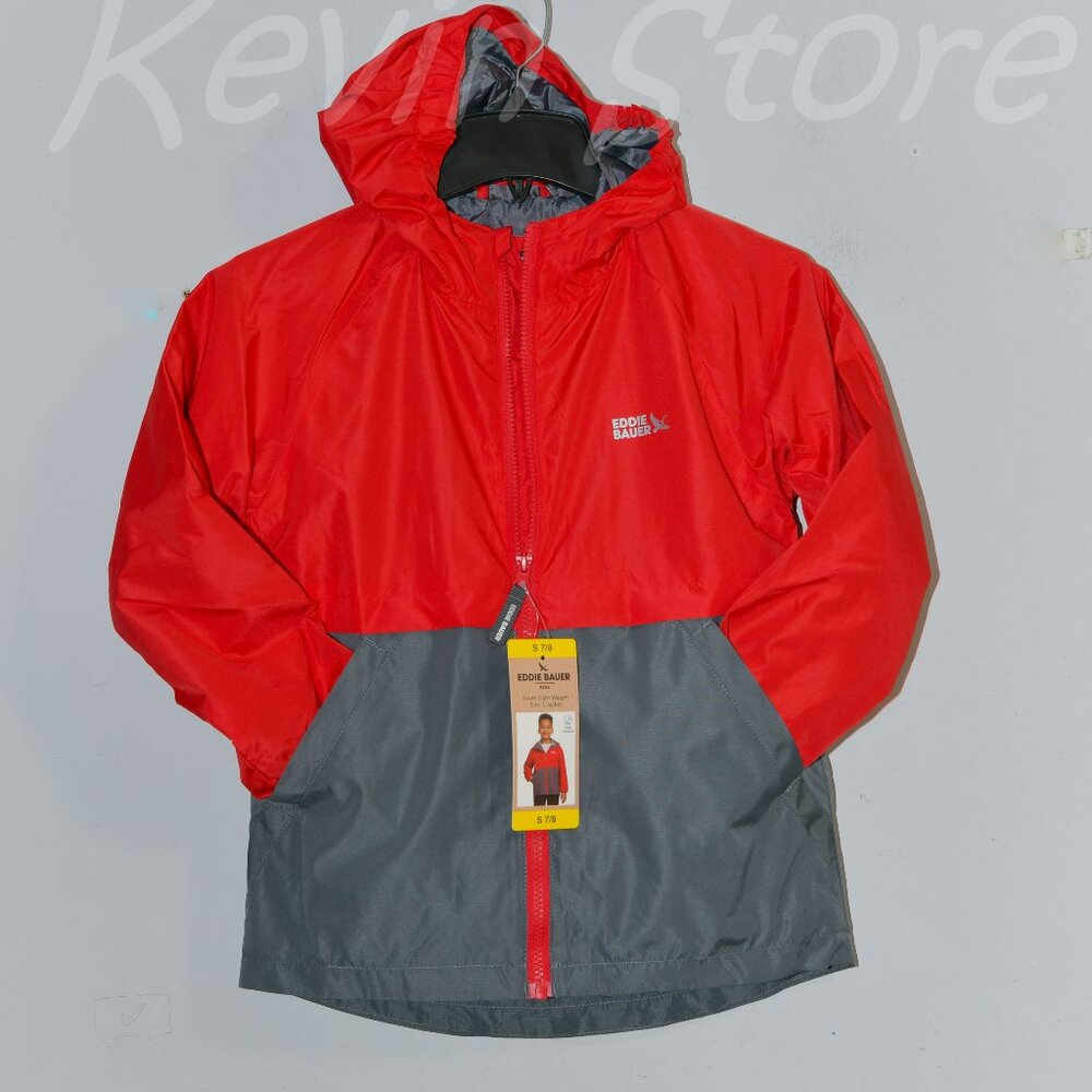RED- Eddie Bauer Youth 3-in-1 Jacket : Inner Fleece Liner Water‎ Resistant